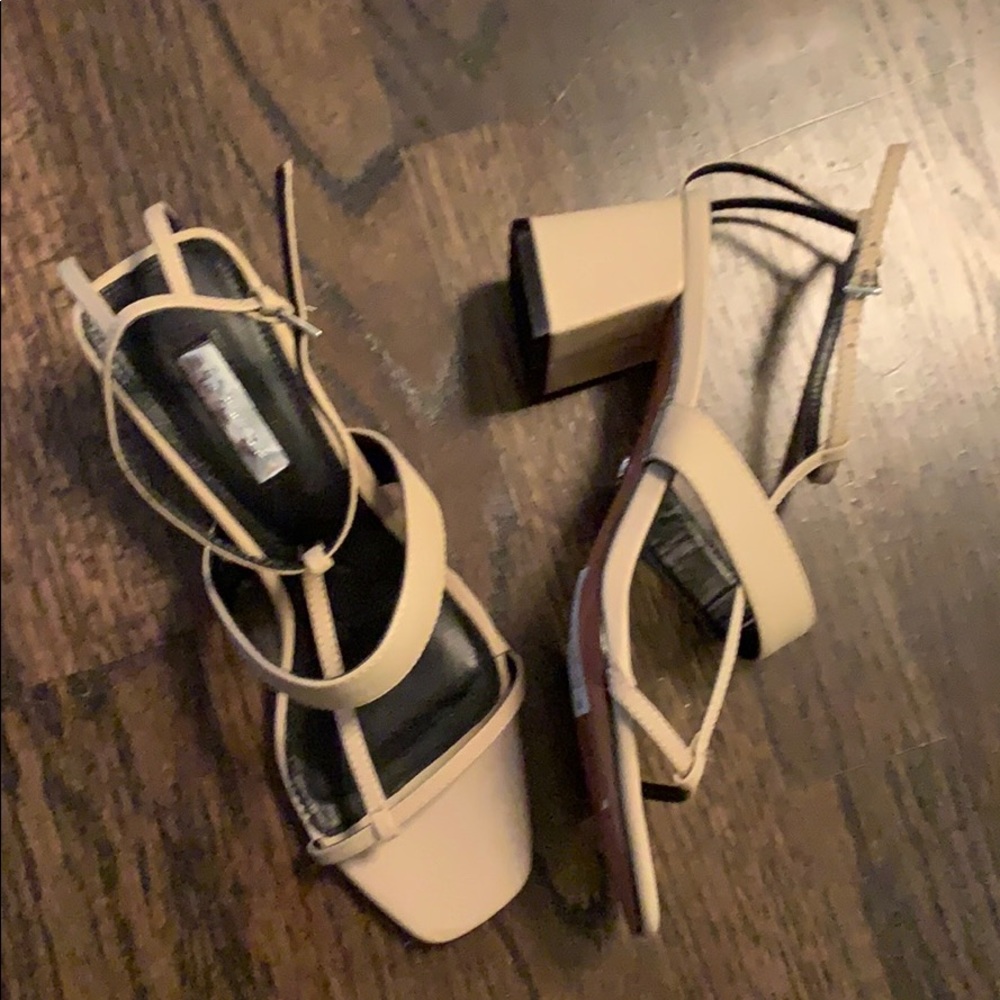 Topshop block heeled sandal